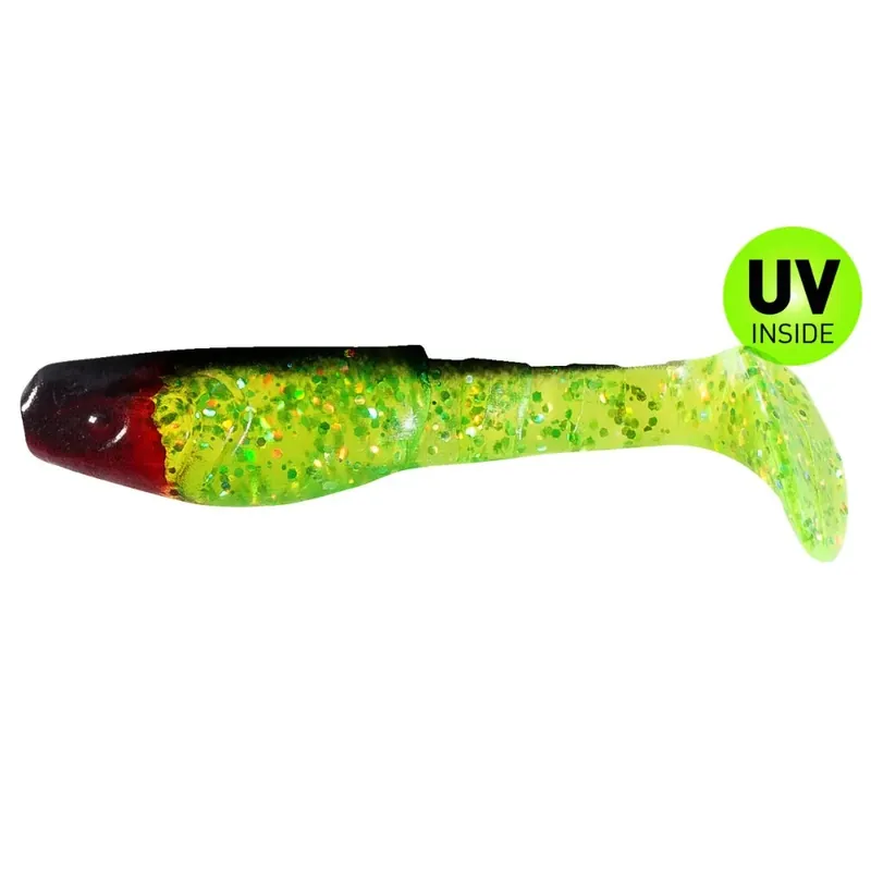 Relax Kopyto-Classic 8 cm (3") Grün (Chartreuse)-Glitter Schwarz 10 Stück Dokud Zásoby Vydrží