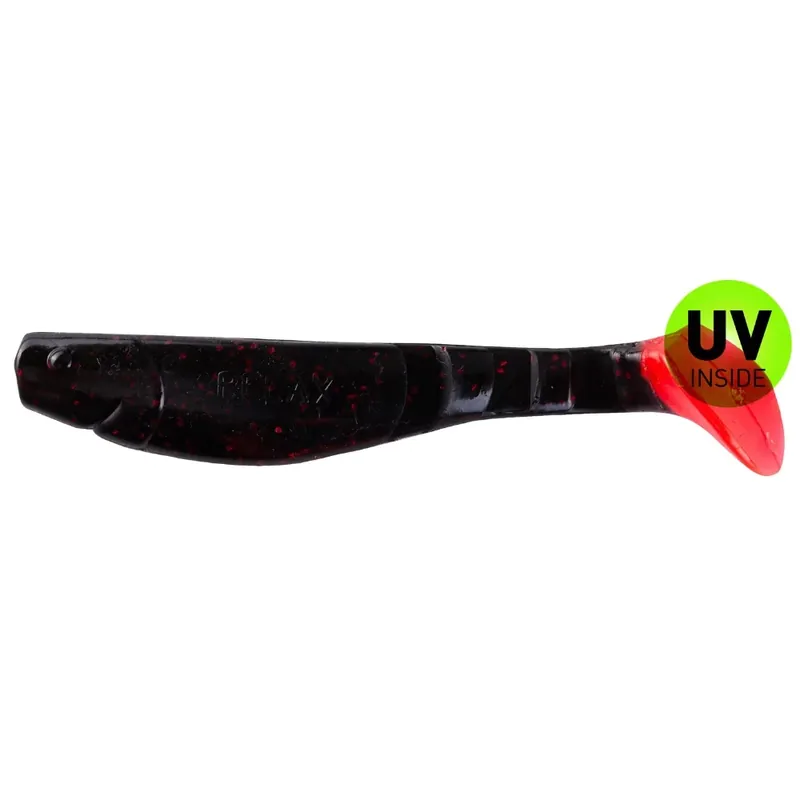 Relax Kopyto-Classic 11 cm (4") Schwarz Rot Glitter Red-Tail 10 Stück Značkový