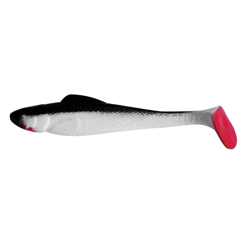 Originální Relax Ohio Shad 11 cm (4") Reinweiß Schwarz 10 Stück