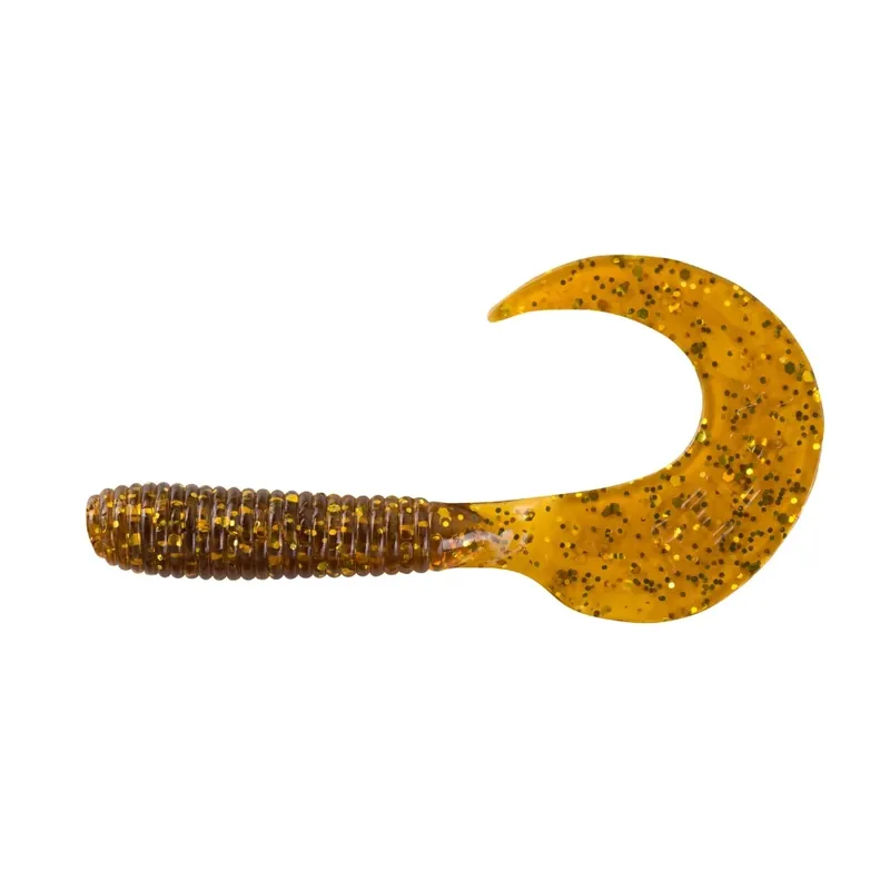 Tovární Cena Relax Twister regulär 7 cm (3") Klar Bernstein Glitter 10 Stück