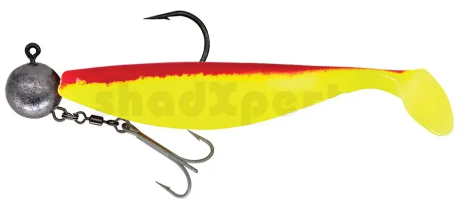 Výprodej Relax Xtra-Soft 23 cm (9") Fluogelb Rot montiert HMEG 16/0 240g mit Beihänger 1 Stück