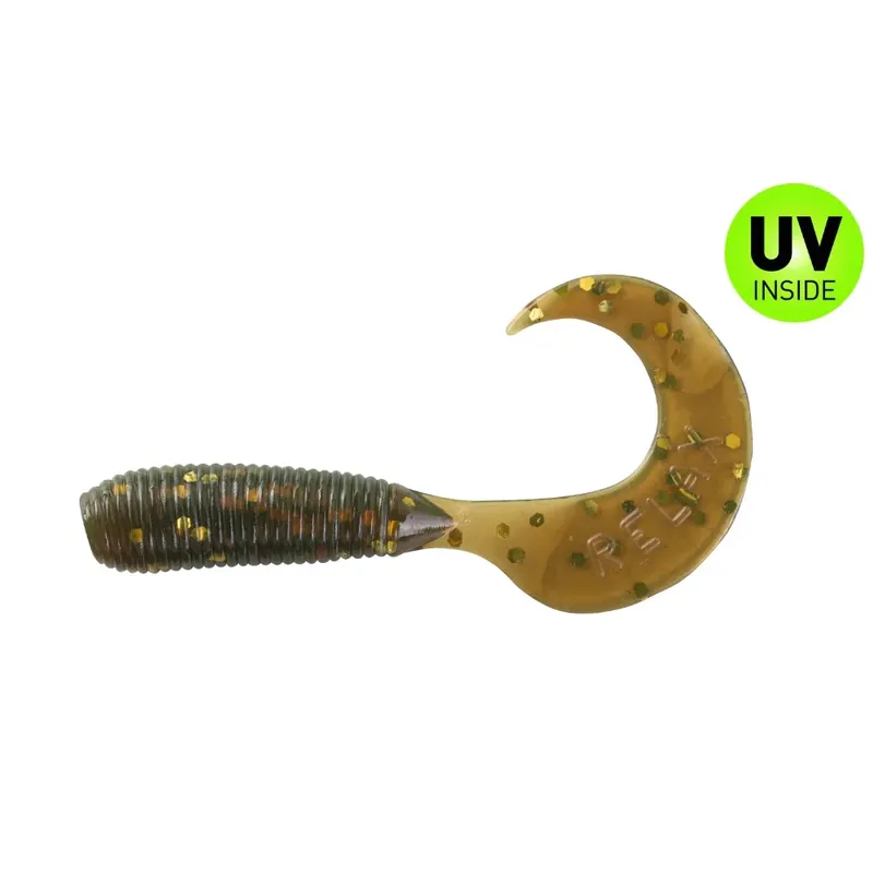 Hit Sezóny Relax Twister regulär 3,5 cm (1") Motoroil Gold Glitter 10 Stück