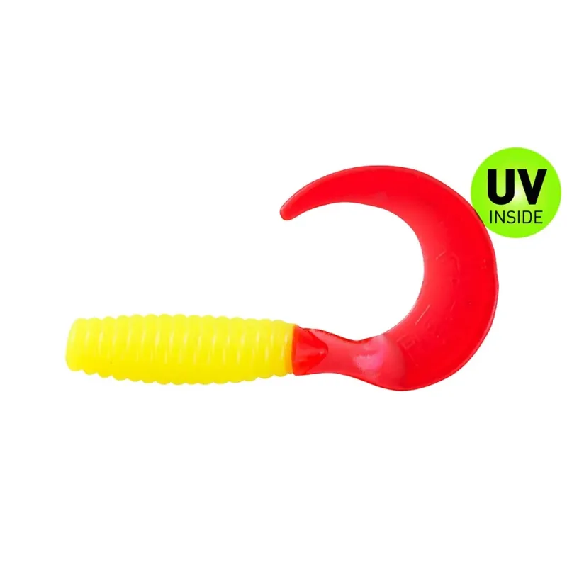 Vysoce Kvalitní Relax Twister regulär 3,5 cm (1") Fluogelb Red Tail 10 Stück