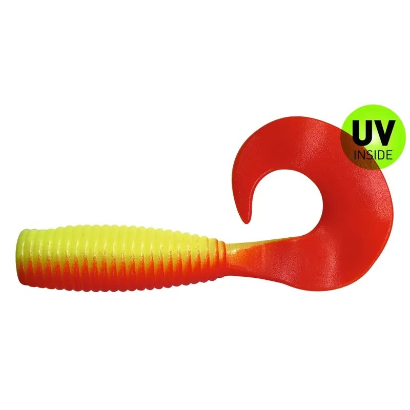 Top Prodej Relax Xtra Fat Grub 19 cm (8") Fluogelb Rot 1 Stück