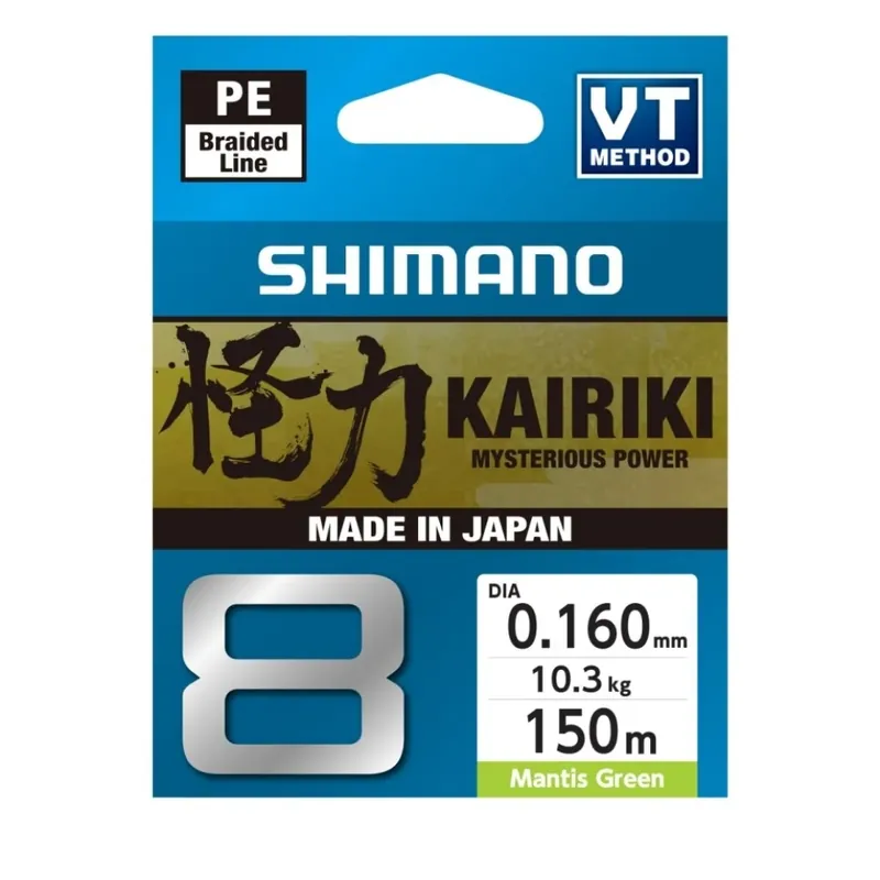 Shimano Kairiki 8-Braid green 150m 0,160 mm 10,3 kg Akce