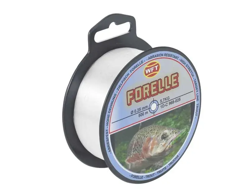 WFT Zielfischschnur Forelle 0,18 mm 2,9 kg 500m Super Cena