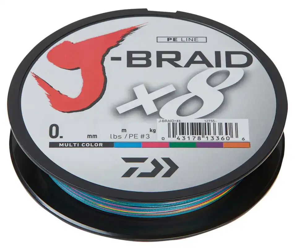 Daiwa J-Braid X8 0,22 mm 17 kg 300m Multicolor Značkový
