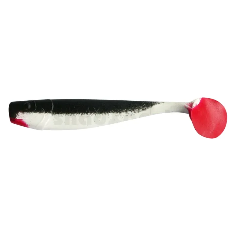 Odeslání Ihned Relax King-Shad 11 cm (4") Reinweiss Schwarz Red Tail 3 Stück