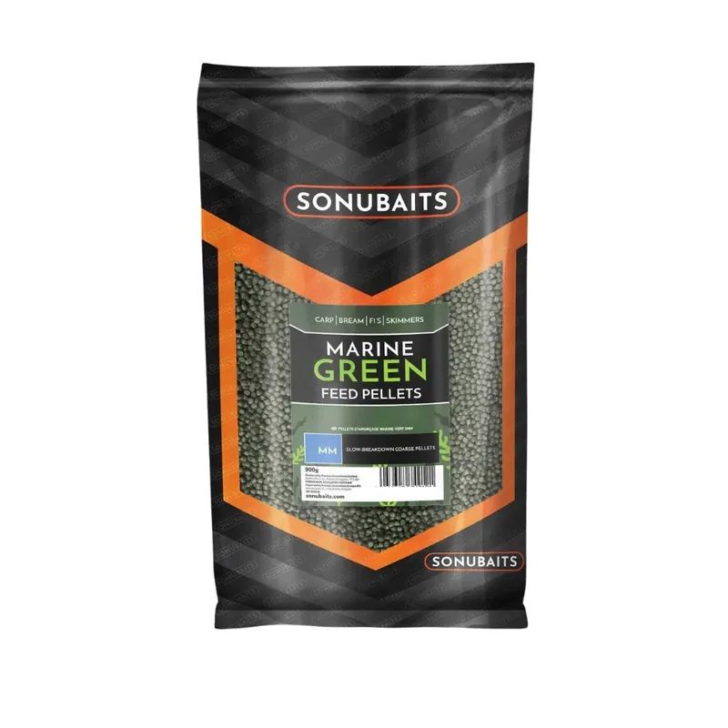 Tovární Cena Sonubaits Marine Green Feed Pellets 2 mm 900g