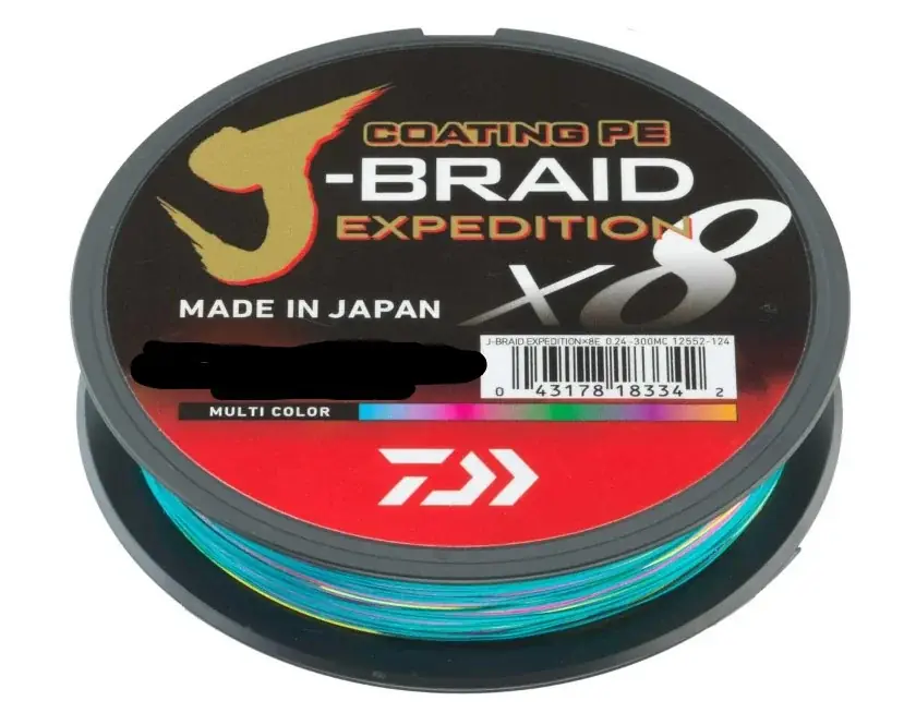 Přímo Od Výrobce Daiwa J-Braid Expedition X8E 0,20mm 16kg 300m Multicolor