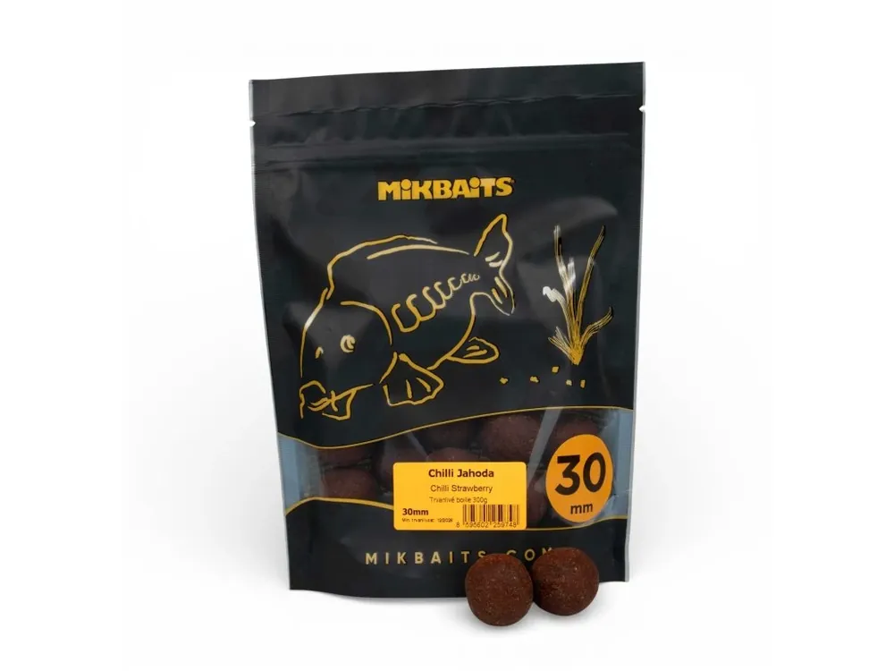 Koupit Online Mikbaits Chilli Chips boilie 300g Chilli Jahoda 30mm