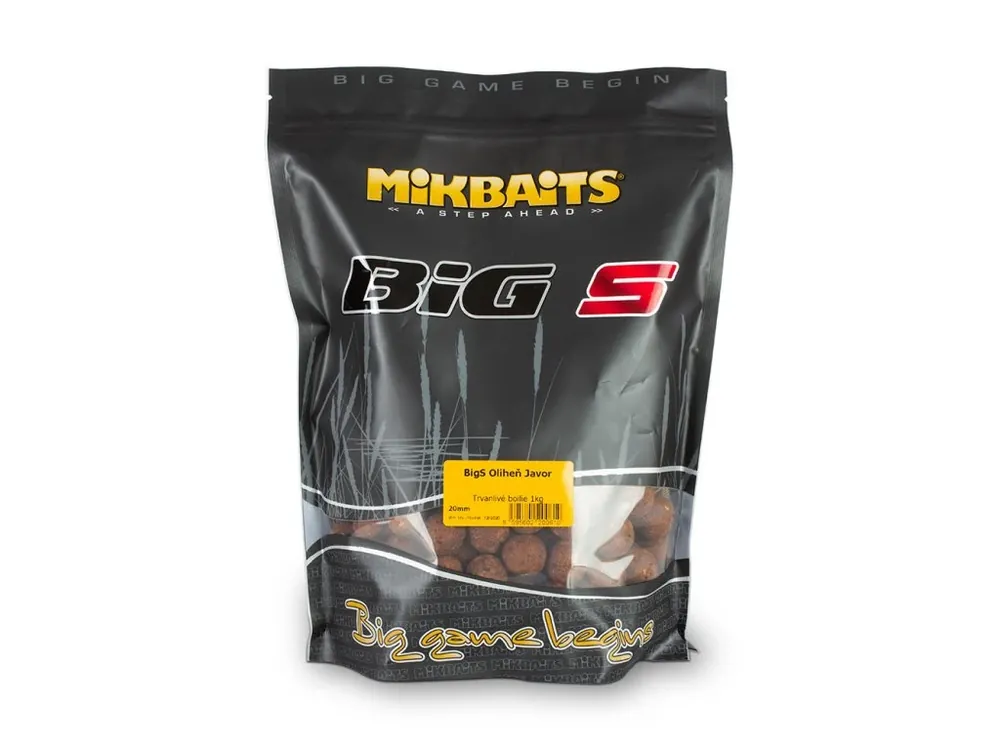Akce Mikbaits BiG boilie BigS Oliheň Javor 10kg