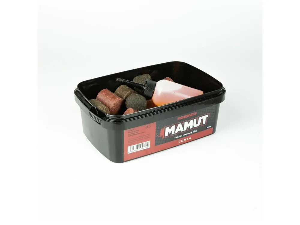 Kup Teď Mikbaits Mamut 500g combo Mamut peletový mix + 60ml lososový olej