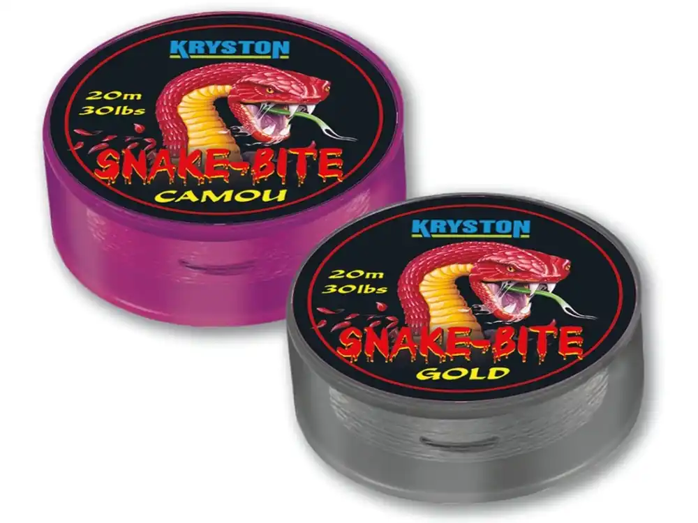 Nová Kolekce Kryston potahované šňůrky Snake Bite Camou 20m