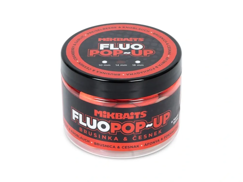 Cenově Výhodný Mikbaits Plovoucí fluo boilie 150ml 150ml Brusinka Česnek