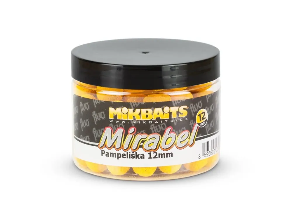 Cenový Hit Mikbaits Mirabel Fluo boilie 150ml Pampeliška