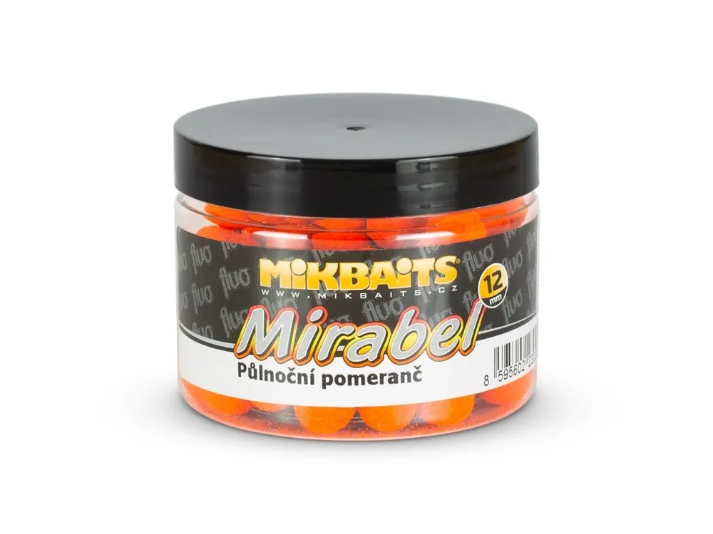 Mikbaits Mirabel Fluo boilie 150ml Půlnoční pomeranč Pouze Dnes