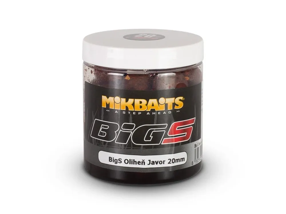 Nová Kolekce Mikbaits BiG boilie v dipu 250ml BigS Oliheň Javor
