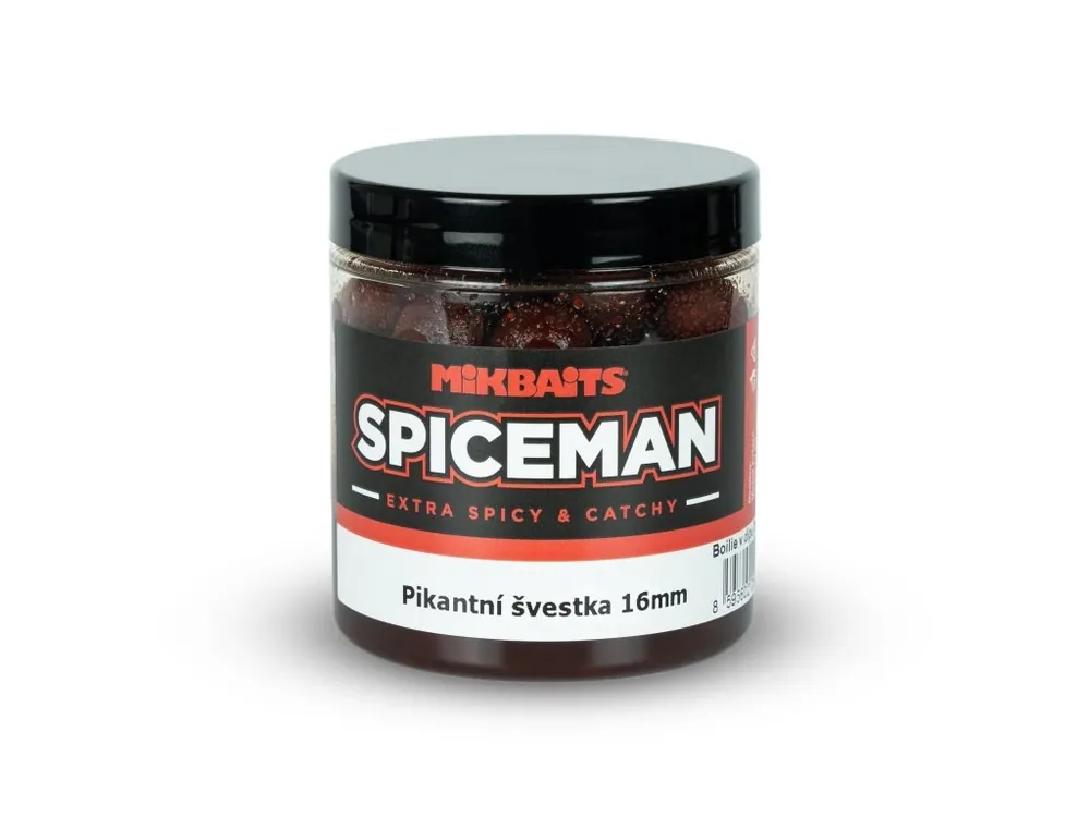 Mikbaits Spiceman boilie v dipu 250ml Pikantní švestka Autentický