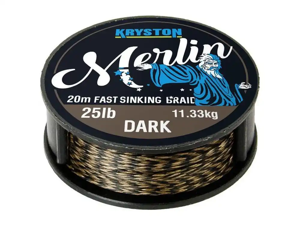 Oblíbený Kryston pletené šňůrky Merlin fast sinking braid černý