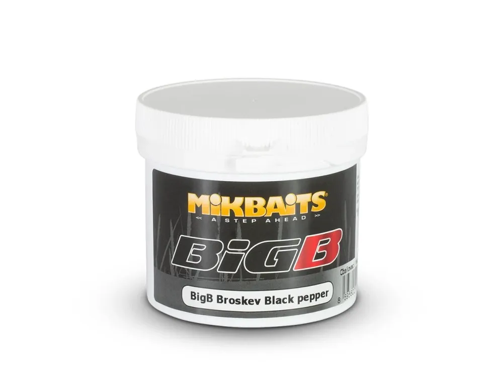 Mikbaits BiG těsto 200g BigB Broskev Black pepper Oblíbený