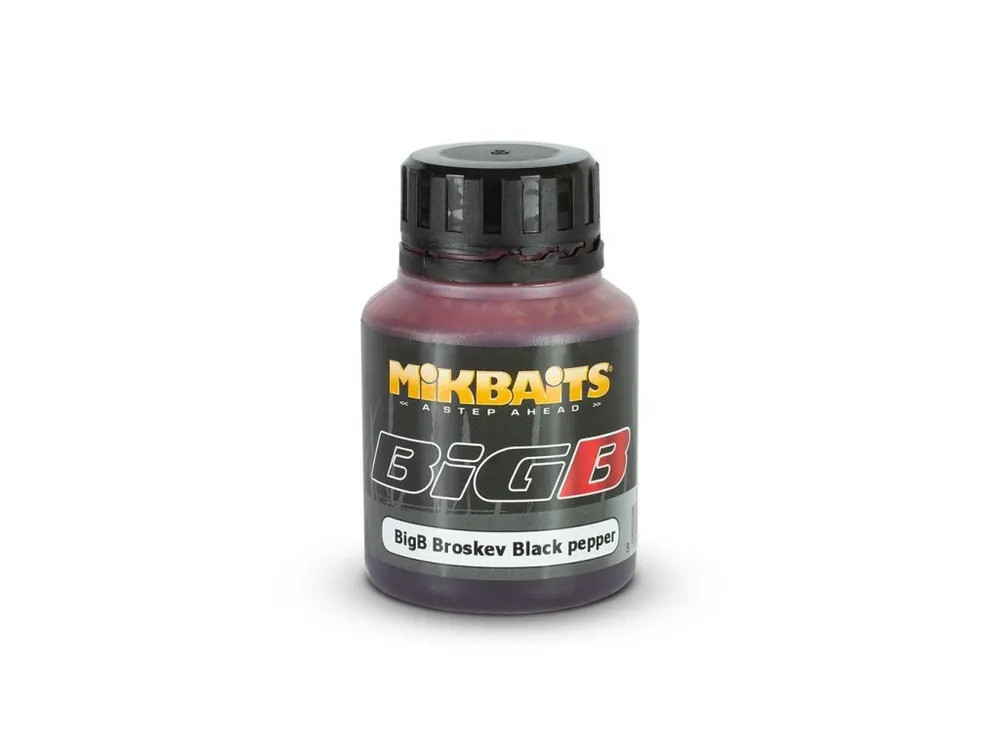 Aktuální Mikbaits BiG ultra dip 125ml BigB Broskev Black pepper
