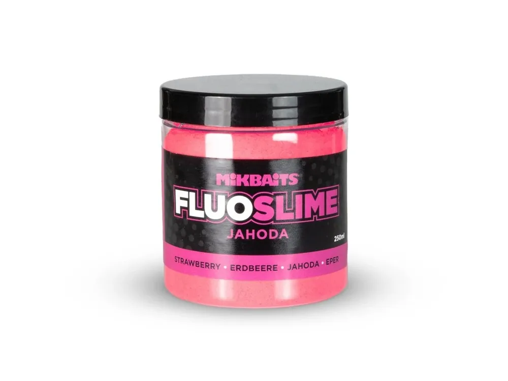 Nová Kolekce Mikbaits Fluo slime obalovací dip 100g Jahoda exclusive