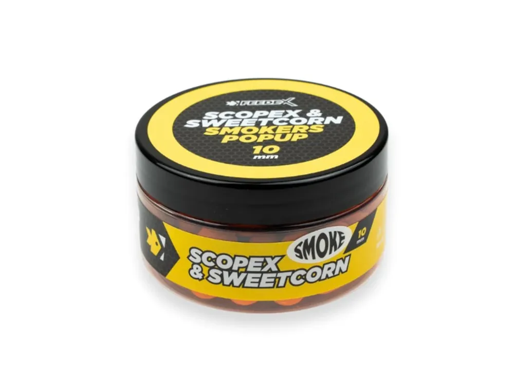 Nová Kolekce Feeder Expert Smokers pop-up 100ml Scopex Kukuřice 10mm