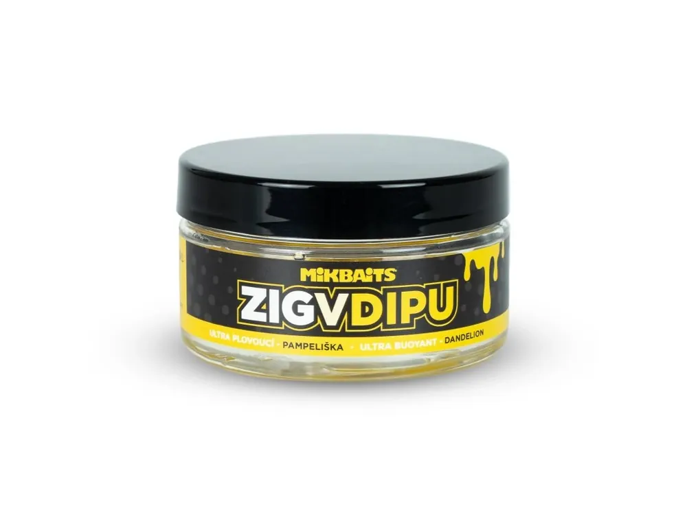 Mikbaits Zig ultra plovoucí v dipu Pampeliška 15mm Přímo Od Výrobce