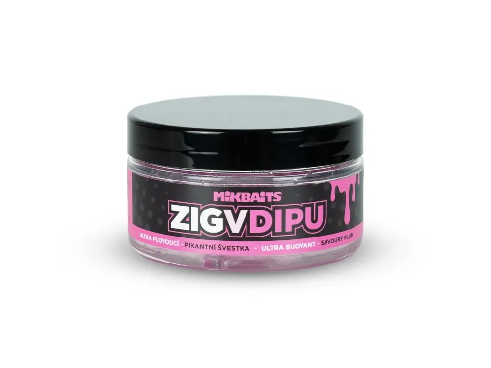 Mikbaits Zig ultra plovoucí v dipu Pikantní švestka 15mm Akční Cena