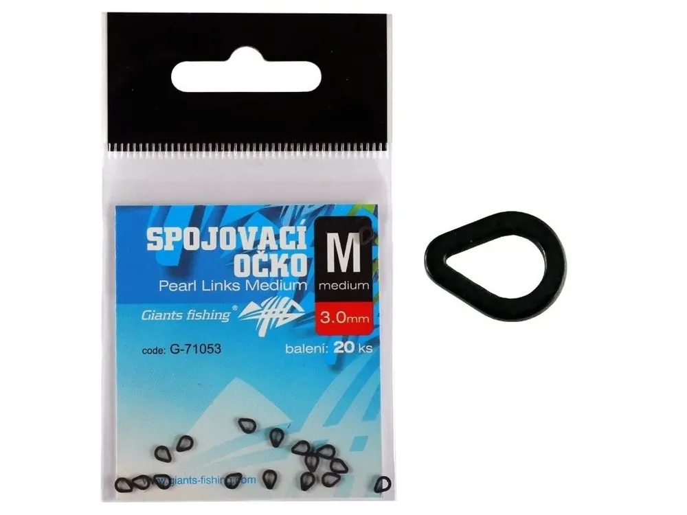 Giants fishing Spojovací očko Pearl Links Medium 20ks (3.0 mm) Super Cena