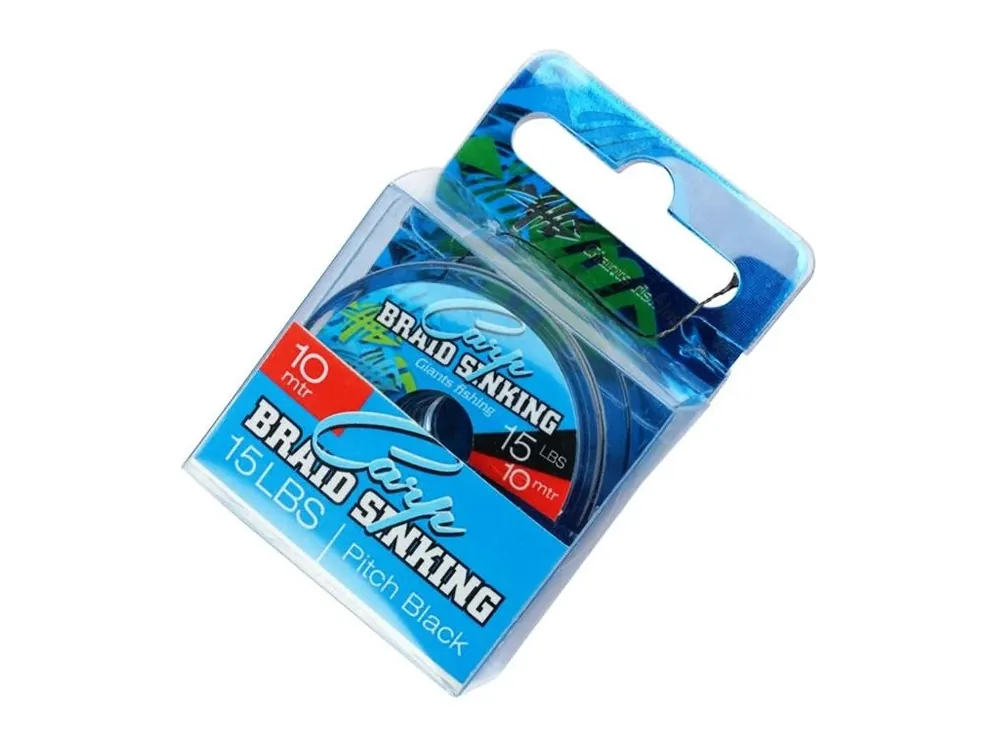 Finální Výprodej Giants fishing Splétaná šňůra Carp Braid Sinking 25lbs/10m Pitch Black