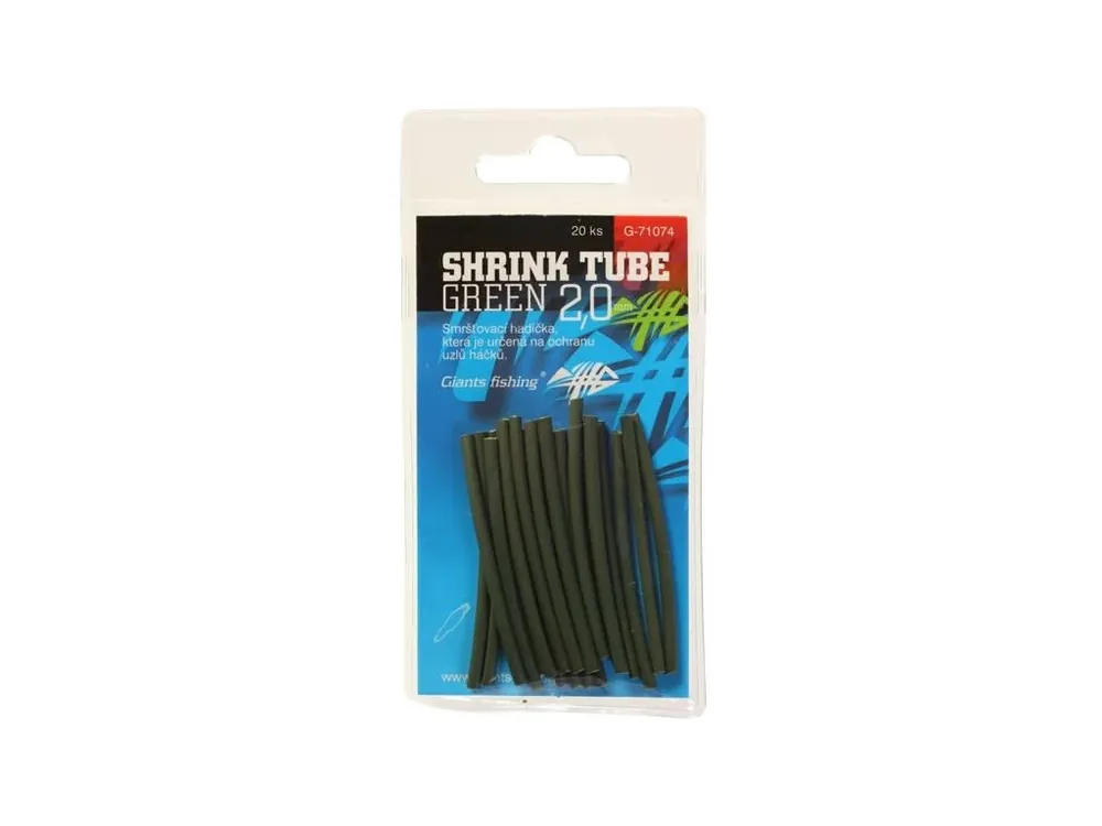 Giants fishing Smršťovací hadičky zelené Shrink Tube Green 1,6mm,20ks Vrácení Zdarma