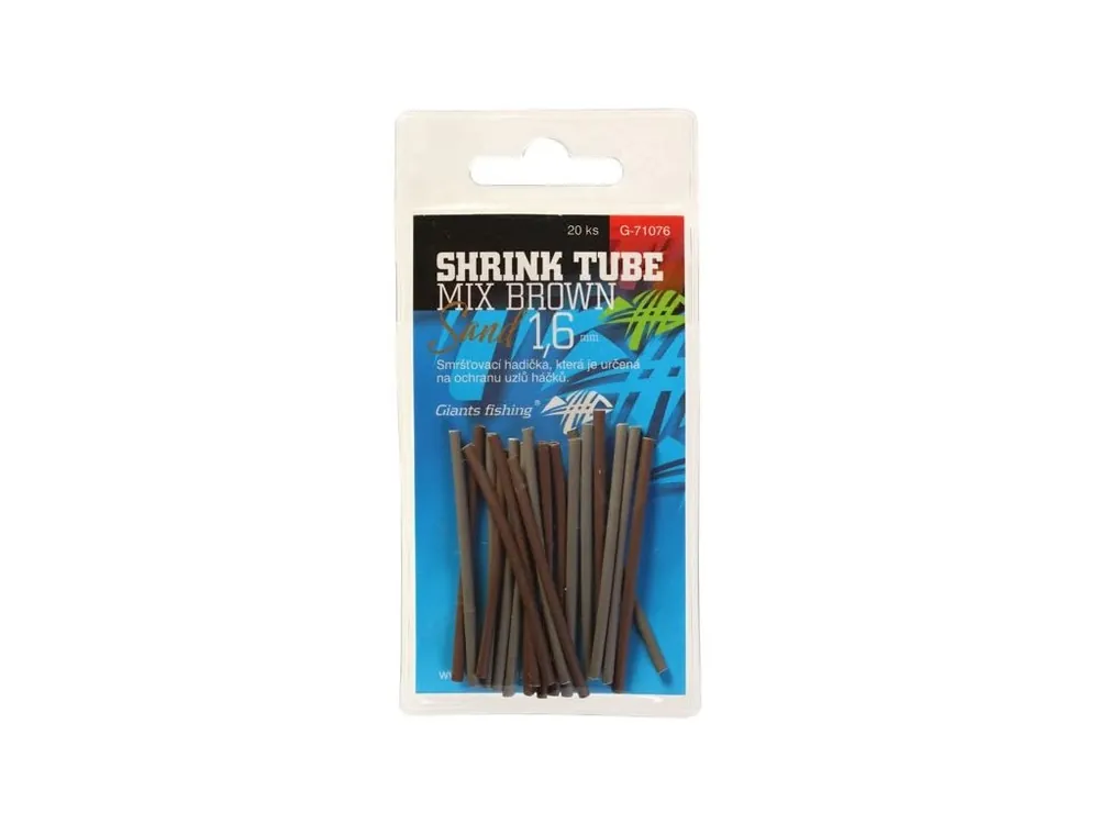 Akční Cena Giants fishing Smršťovací hadička mix barev Shrink Tube Brown-Sand 1,6mm,20ks