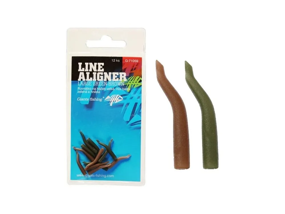Giants fishing Rovnátka na háček Line Aligner-Small Green-Brown/12pc Cenově Výhodný