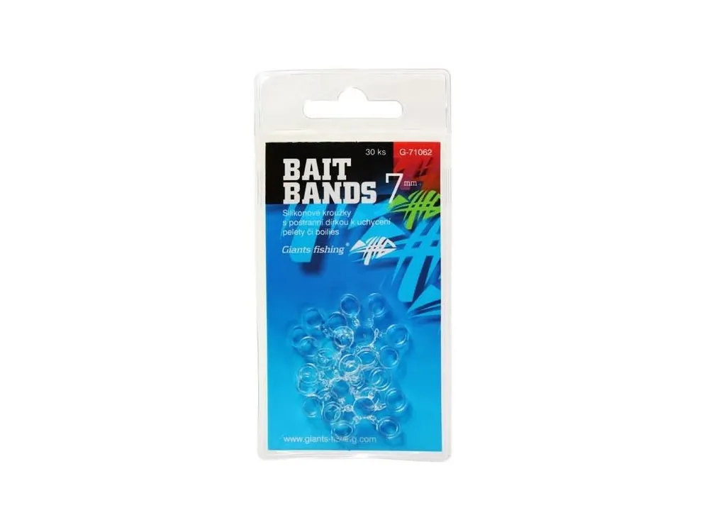 Giants fishing Silikonové kroužky Bait Bands 10mm/30pc Expresní Doručení
