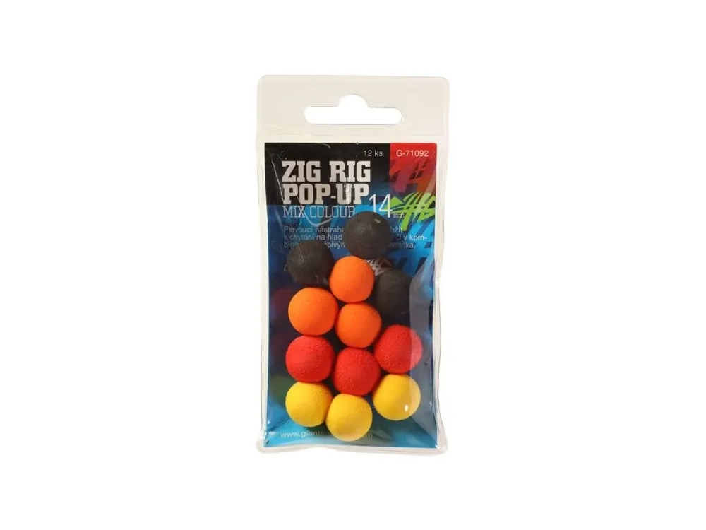 Oblíbený Giants fishing Pěnové plovoucí boilie Zig Rig Pop-Up 10mm mix color,12ks