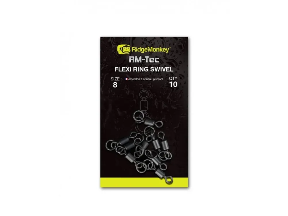 RidgeMonkey obratlíky Flexi Ring Swivel Levný