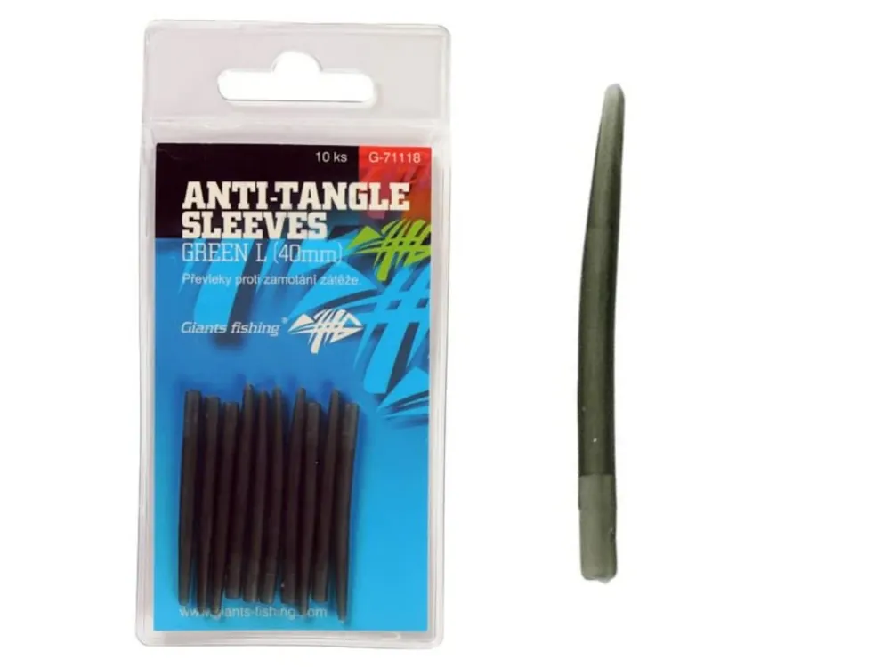 Giants fishing Převleky proti zamotání Anti-Tangle Sleeves Green L/10ks ( 40mm ) Přímo Od Výrobce
