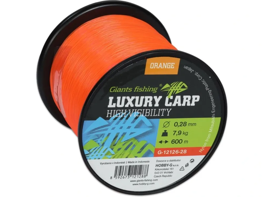 Cenový Hit Giants fishing Vlasec Luxury Carp High-Visibility Orange 600m