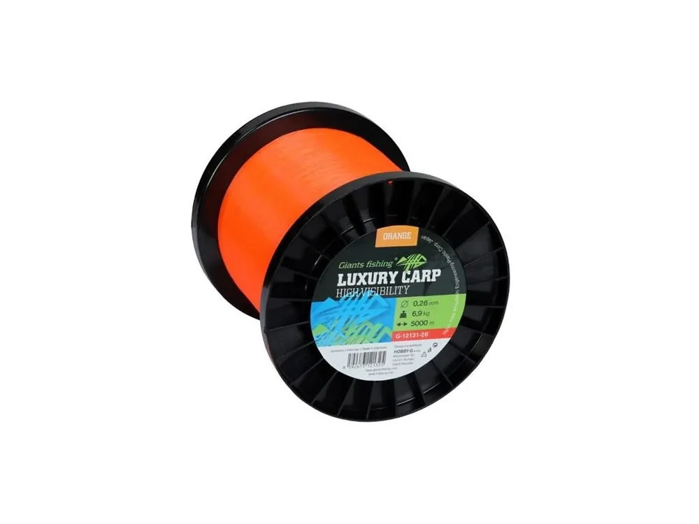 Rychlé Dodání Giants fishing Vlasec Luxury Carp High-Visibility Orange 5000m