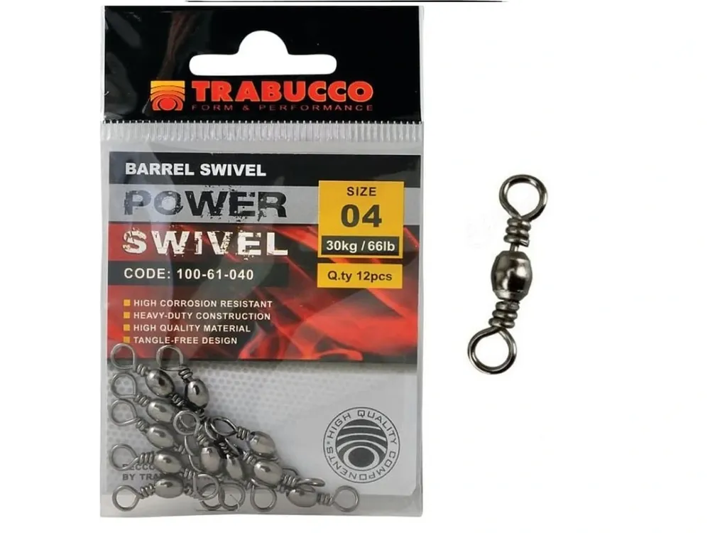 Bezpečná Platba Trabucco obratlík Barrel Swivel 12ks