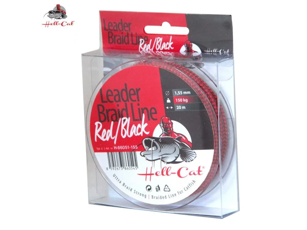 Splétaná šňůra Hell-Cat - Leader Braid Line Red/Black 20m Objednat Nyní