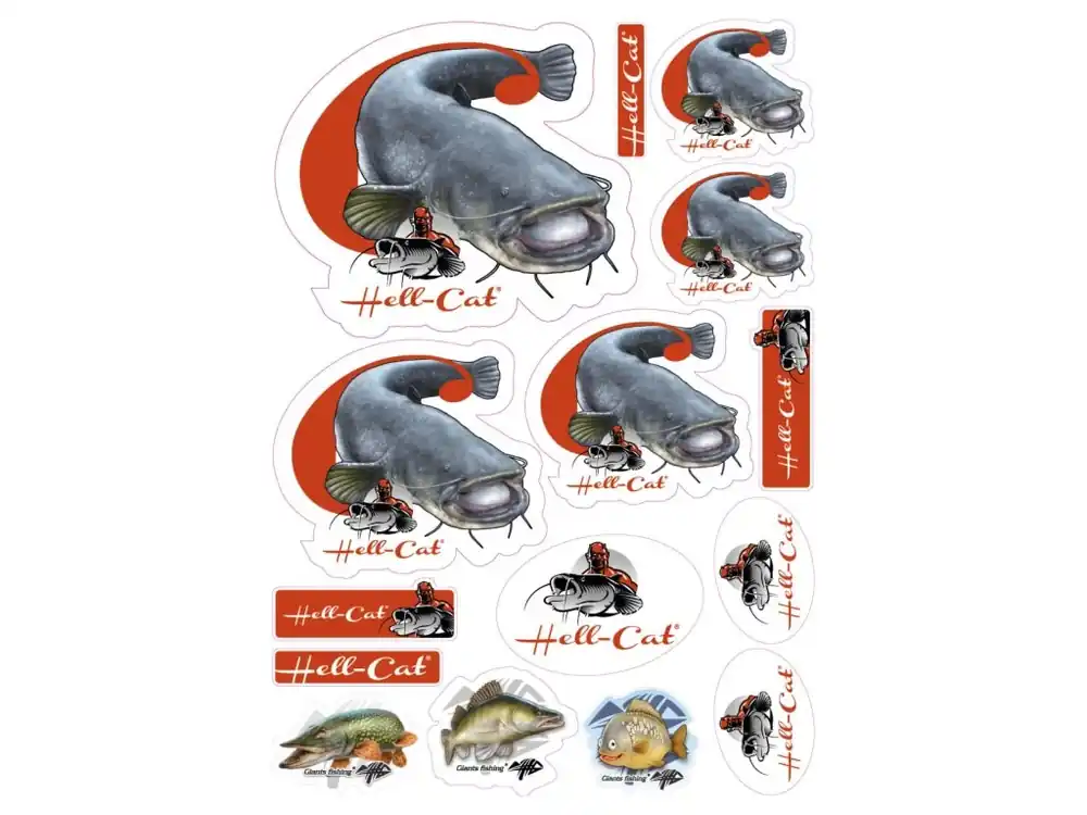 Finální Výprodej Mix nálepek Hell-Cat Sumec ( 15ks )