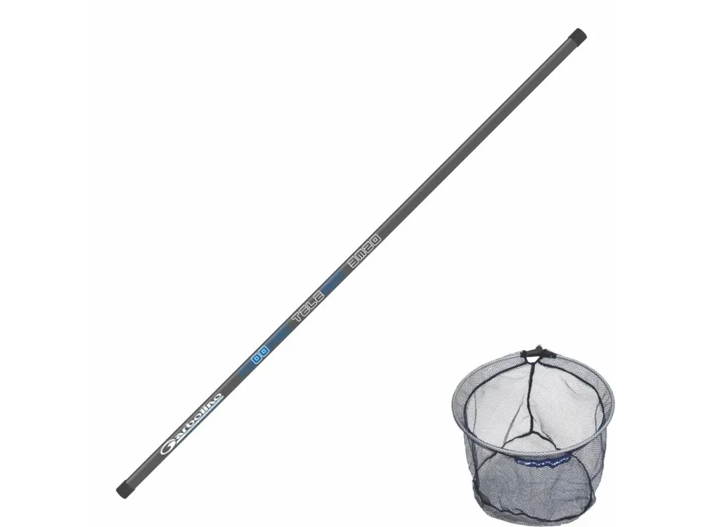 Finální Výprodej Garbolino teleskopická rukojeť Trooper 3,20 m(788) + podběráková hlava Combo(402)