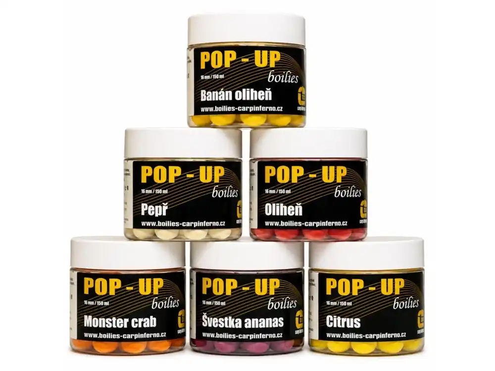 Carp Inferno Pop - up Boilies 16 mm 150 ml Výhodná Nabídka