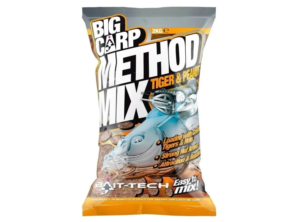 Víkendová Akce Bait-Tech krmítková směs Big Carp Method Mix Tiger & Peanut 2 kg