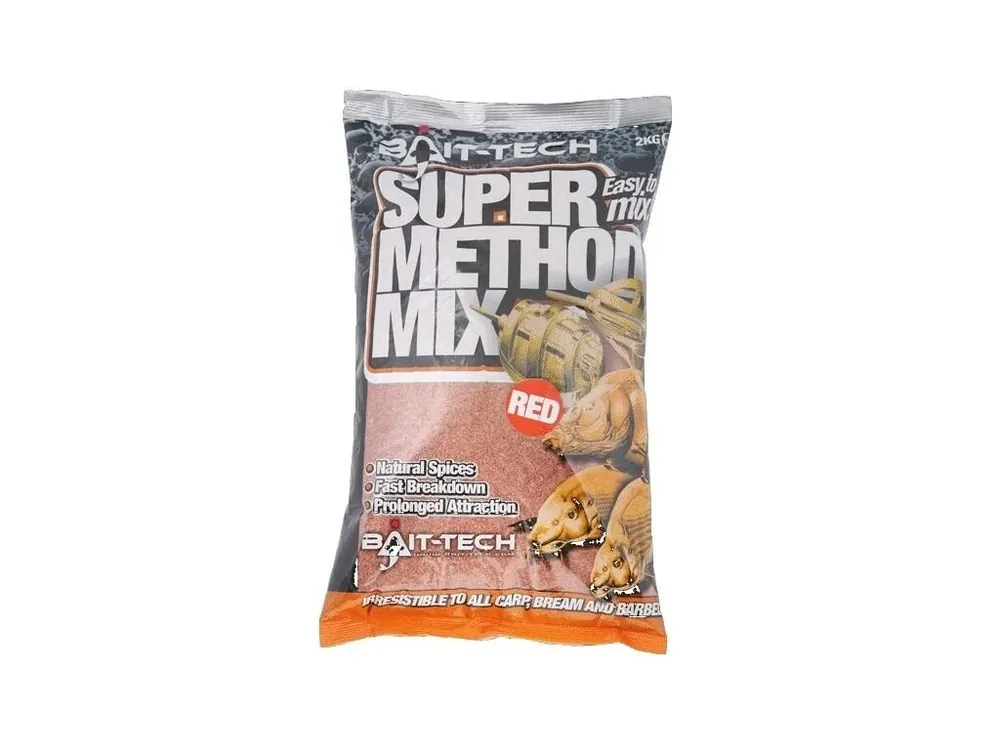 Bait-Tech krmítková směs Super Method Mix Red 2 kg Horká Nabídka