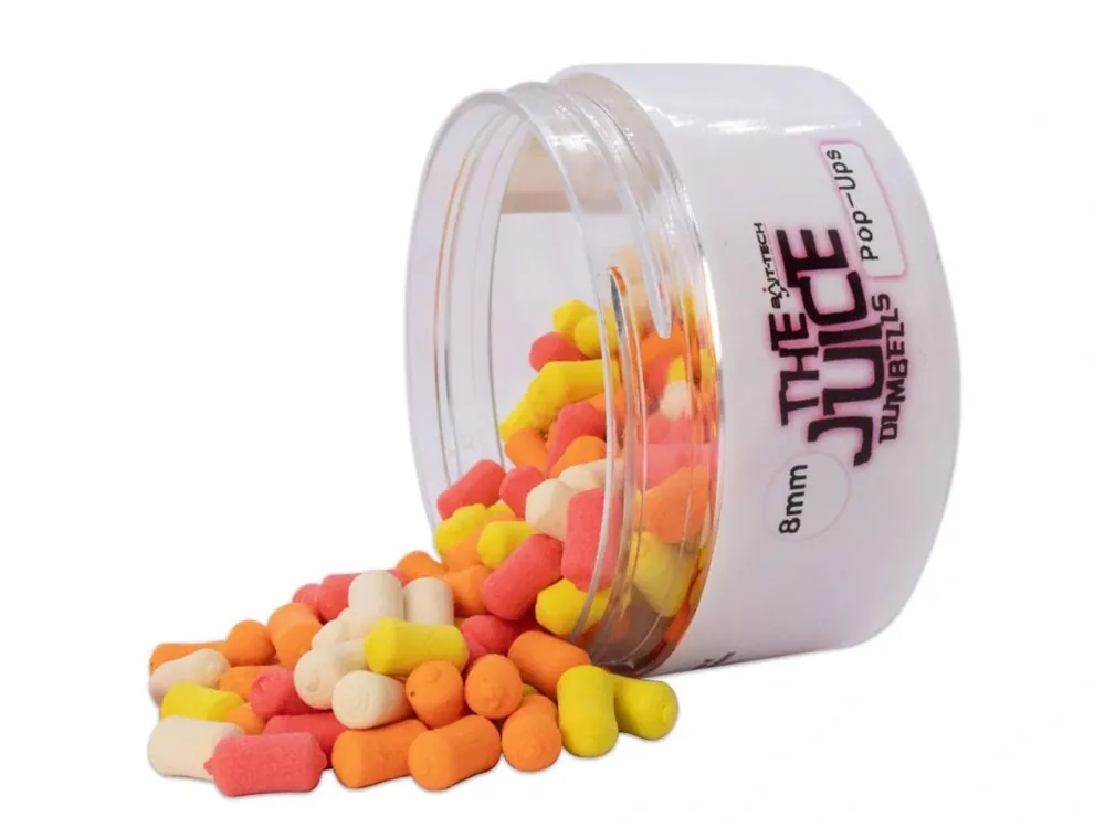 Ověřený Bait-Tech plovoucí nástraha The Juice Dumbells - Pop-Ups 8 mm 100 ml