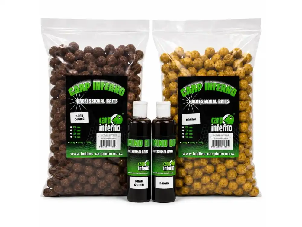 Akční Cena Carp Inferno AKCE Boilies Light Line 3 kg + 250 ml Booster
